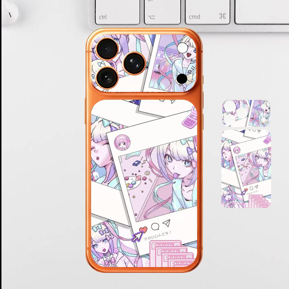 

Pixelation KAngel Ame-Chan For Apple iPhone 17 Pro Max Full Back Cover Decal Wrap Skin Rear Protective Sticker Film iPhone17promax