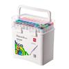 Deli Double-Headed Acrylic Marker Pen: Soft, Non-Toxic Brush for Primary School Art, Stackable & Opaque