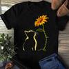 Cat You Are My Sunshine T-Shirt Cats Tee Shirt Gifts T-Shirt - Gift for Cat Lovers - Funny Cat Shirt - Sunflower