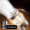 Five-speed Filter Super-pressurized Shower Head Handheld Hollow Large Water Outlet Bathroom Shower Head Set