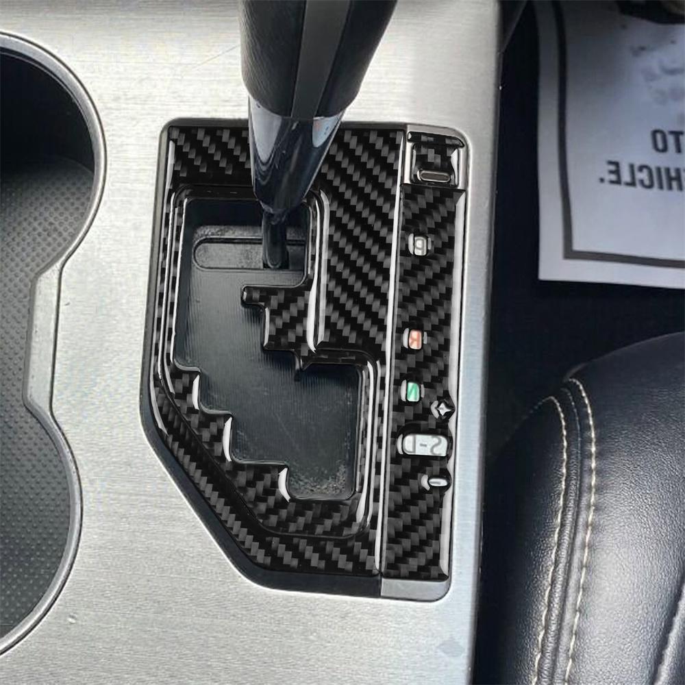 Carbon Fiber Shift Panel Trim Cover Fits For Toyota Camry 2012-2014 RHD