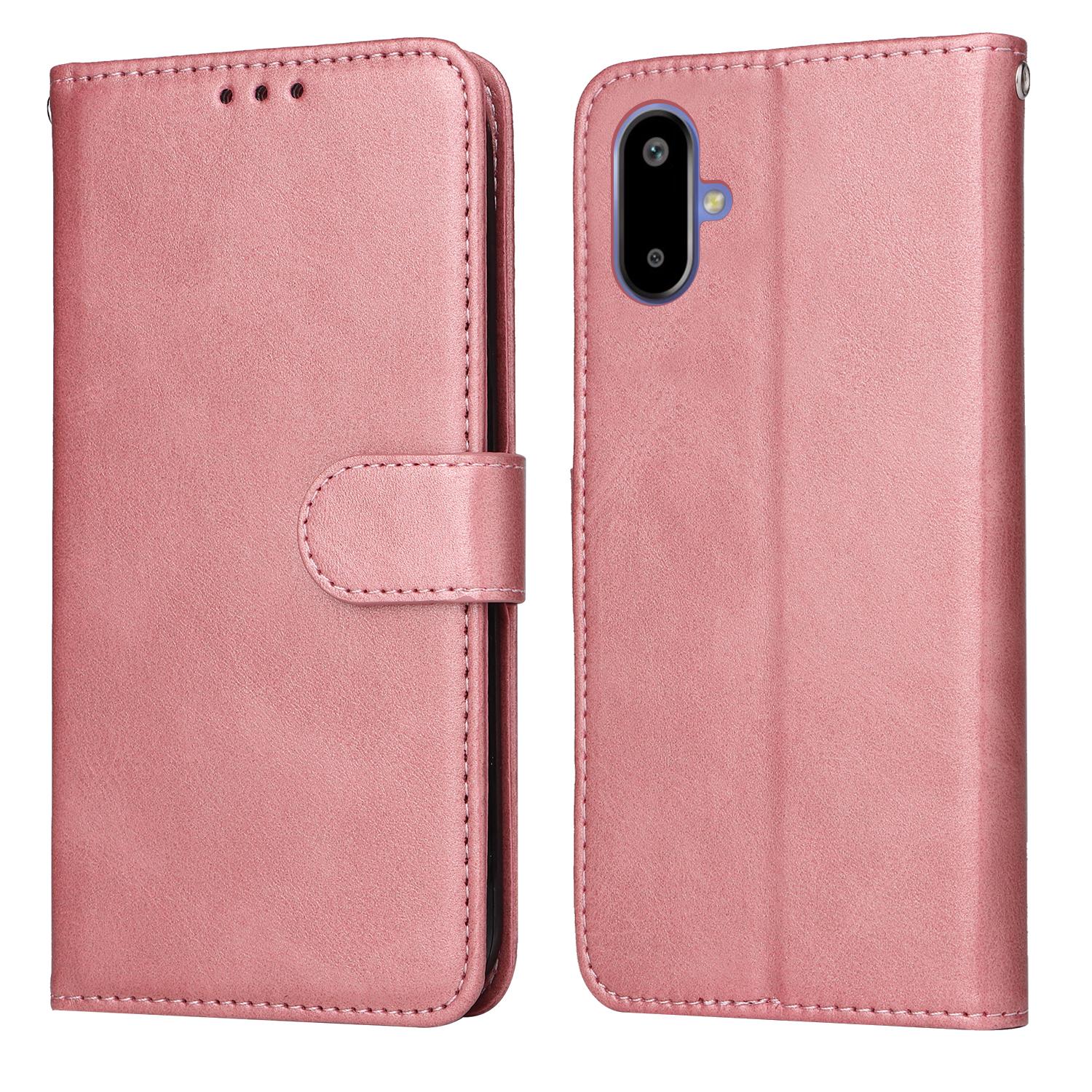 

For Samsung Galaxy F06 5G Case Wallet PU Leather Folio Flip Phone Cover Pink