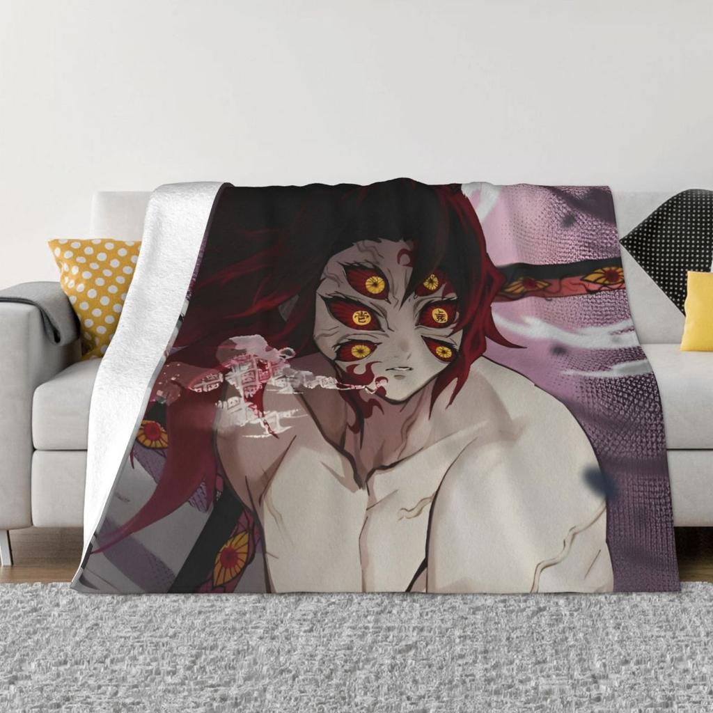 Demon Slayer Anime Plush Blanket Giyu Tomioka And Shinobu Kocho Vintage Throw Blankets for Home 125*100cm Rug Piece