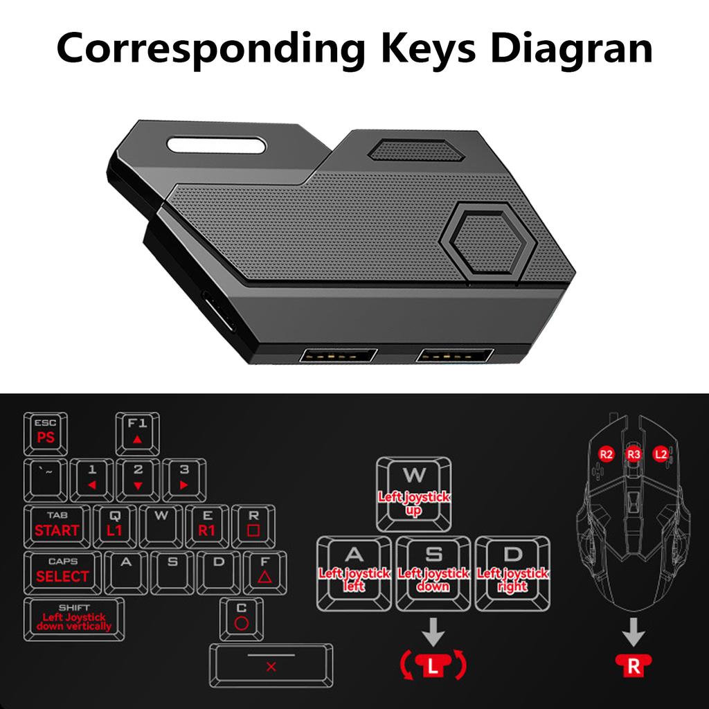 Consoles Keyboards Mice Converter Video Game Conversion Adapter Support for Multiple Platforms