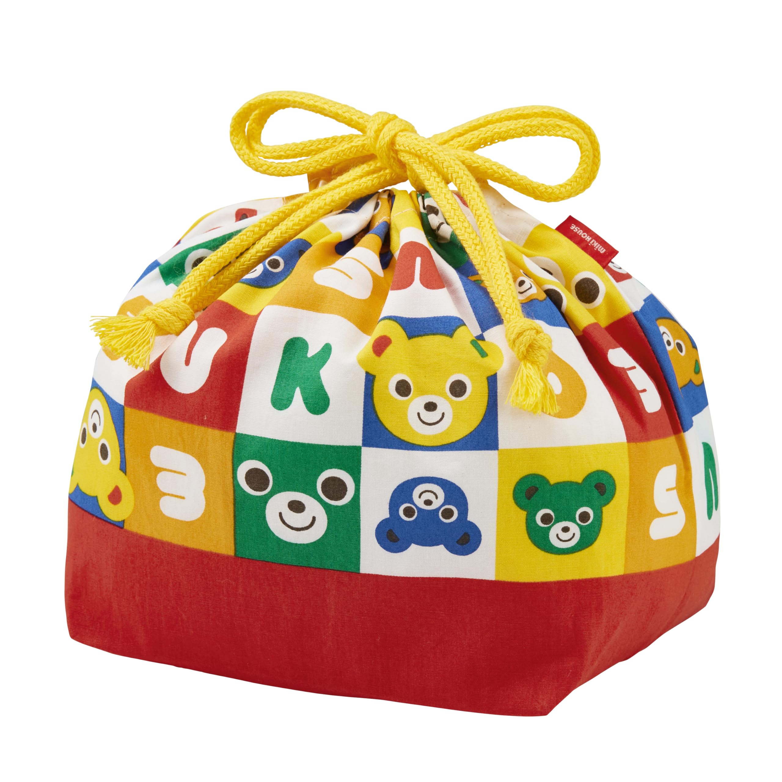 

MIKI HOUSE Сумка-мешок для ланча бенто со шнурком и кроликом Сделано для мальчиков и Сумка-мешок для ланча со шнурком Многоцветная, Сумка, Логотип, Медведь, Дизайн, Япония, Девочки,