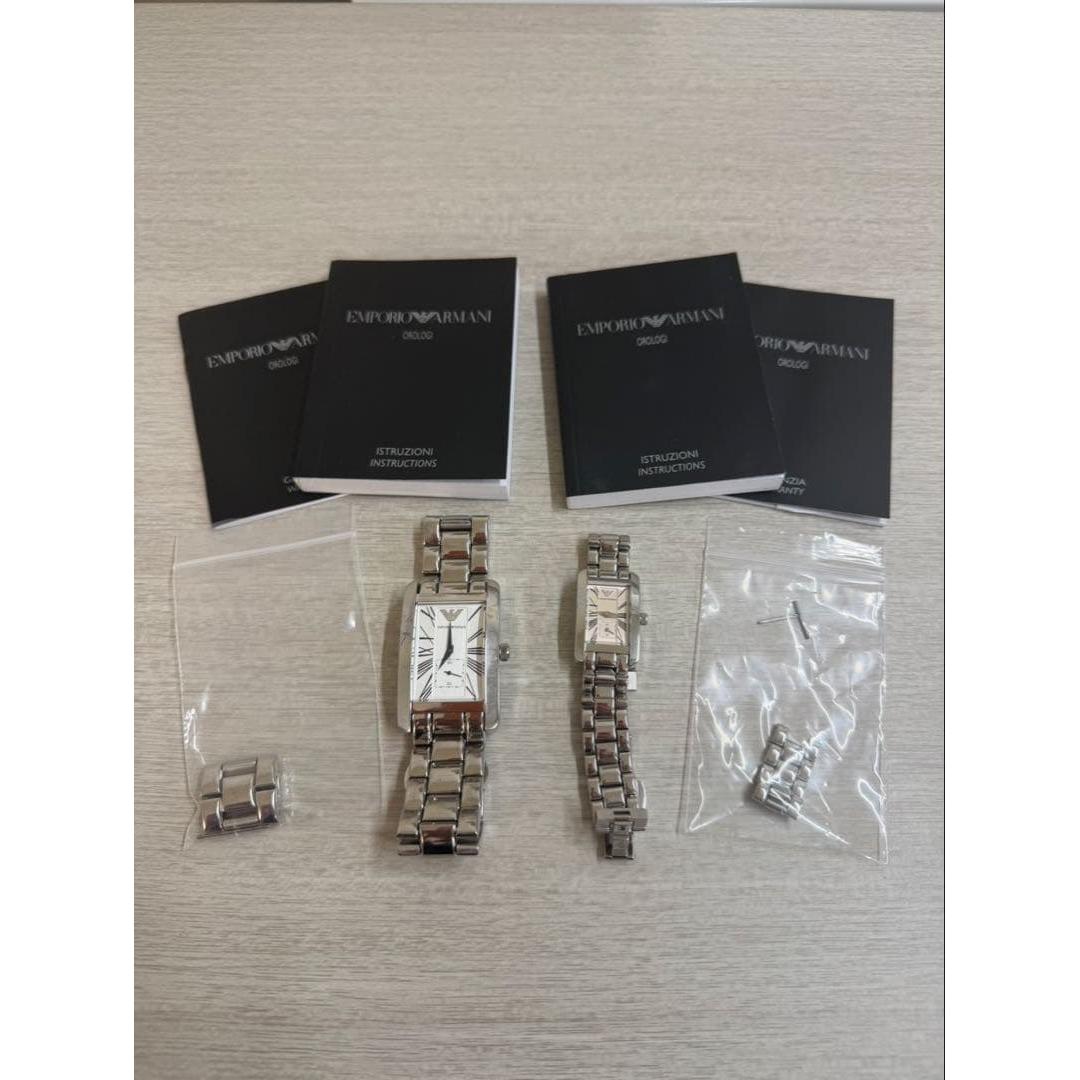 Used EMPORIO ARMANI Watch Men s Women s Set Sale Quartz