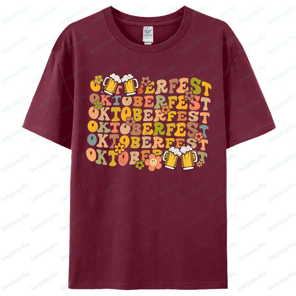 Floral Oktoberfest Shirt Oktoberfest Beer Festival Tshirt German Beer Festival Tee Women Modern and Trendy Casual Streetwear