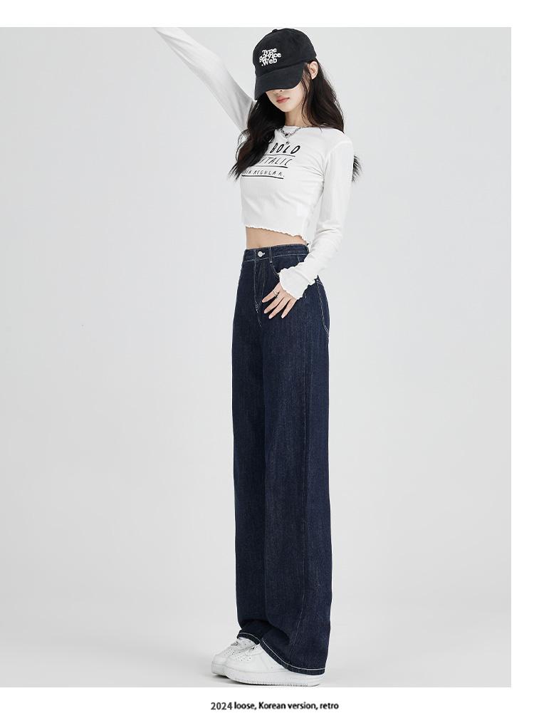 Women's versatile autumn and winter jeans with comfortable fleece and warm pants for women