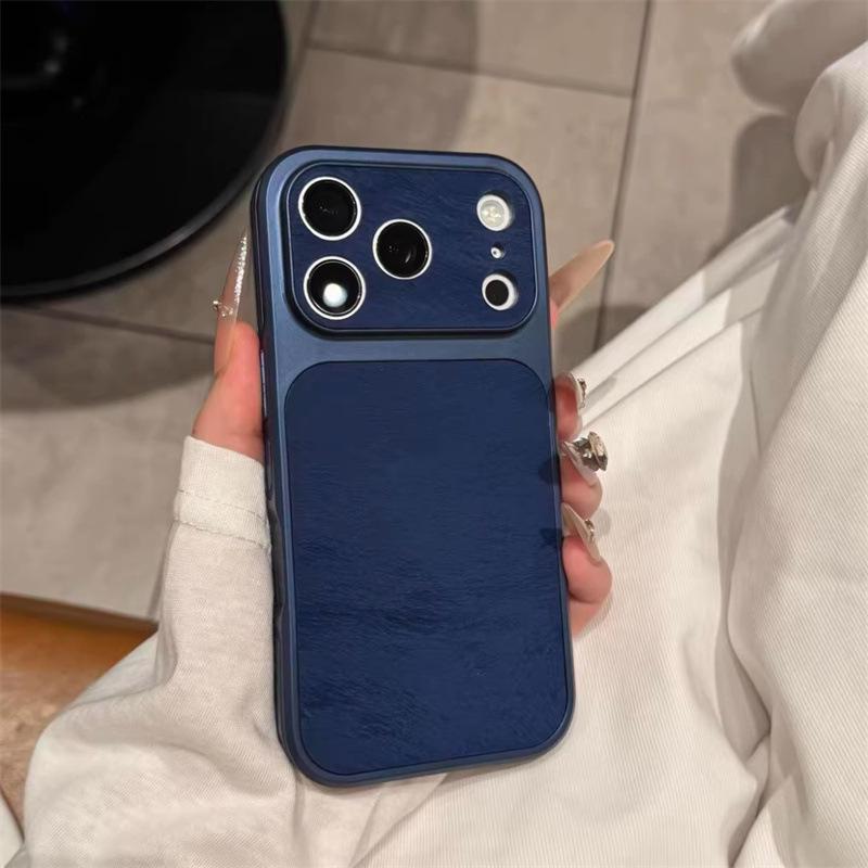iPhone 17 Pro Large Window Case with Gauze and Side Stickers for 14, 15, 16 Pro Models