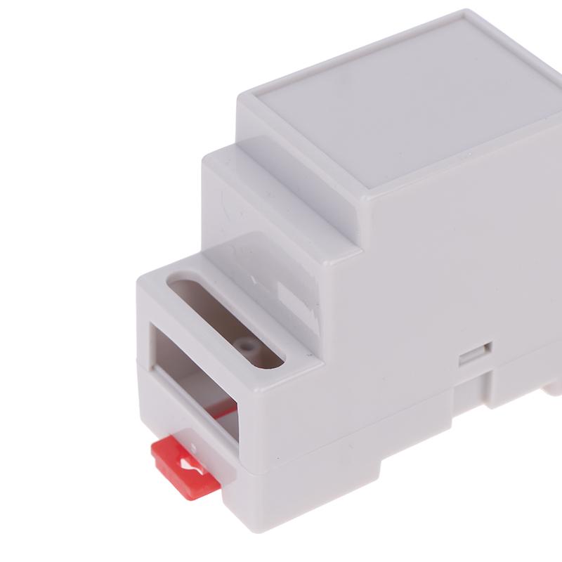 1 pièce Boîte de jonction PLC Rail DIN Boîtier électronique en plastique Boîtier de projet 4 couleurs 88X37X59 mm Montage sur rail 35 Boîtier d'instrument