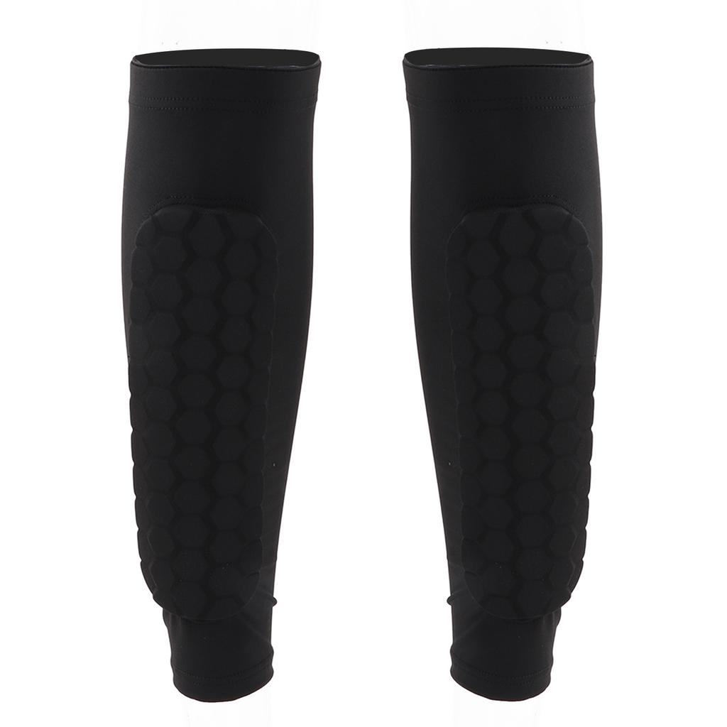 1 Pereche Manșoane Gambă Husă Compresie Tibie Design Fagure Fibră Poliuretanică Uscare Rapidă Reduc