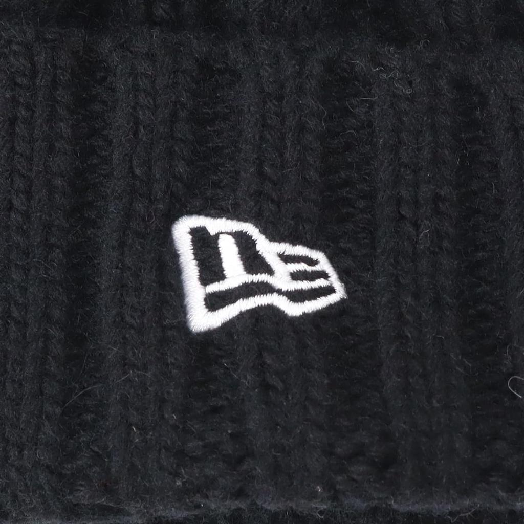 New Era Manșetă tricotată cu fir gros Amestec de lână 11474407 Negru Alb Zăpadă
