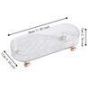 Large Capacity Makeup Holder Anti-Slip Base Countertop Organizer Bathroom Vanity Tray  Dresser Use