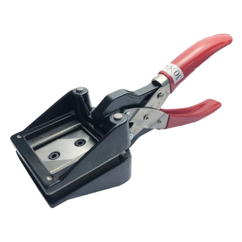 Photo Punch Keyring Picture Die Cutter Handheld Photography License Plier Cutting Tool Trimmer Portable For Outdoor Use