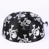 Hot Girls Skull Print Bandana Pirate Kerchief with Lovely Skull Print Turban Halloween Head Wrap Lovely Hair Kerchief