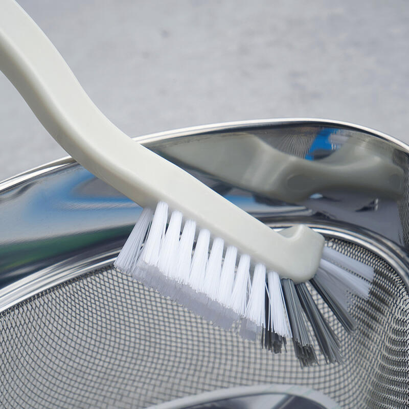 Sink Cleaning Brush Drain Brush L-Shaped White