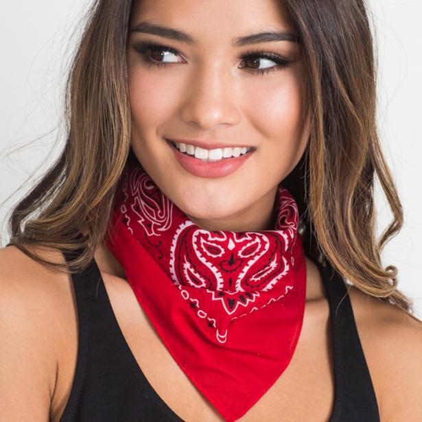 Women Fashion Bandana Scarf Square Head Scarf Female Bandanas Headwear