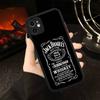 Klassische Whiskey-Logos J-Jack D-DanielS Handyhüllen für iPhone 16 15 14 Plus 13 12 11 Pro Max Matt Oft Stoßfänger Handyhülle