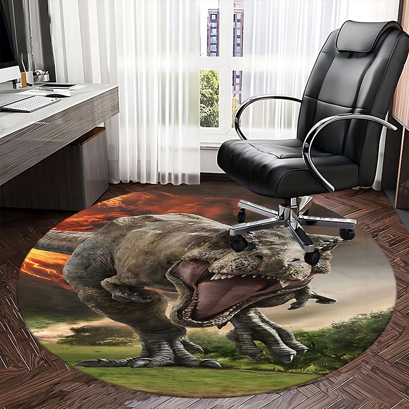 Tyrannosaurus Rex Office Carpet Chair Mats, Dinosaur Decor for Home Office, Living Room, Bedroom, Gift Idea1118028a