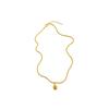Vietnam Sand Gold Durian Pendant Necklace, Niche Fashion Geometric Oval Activity Gift Necklace Women
