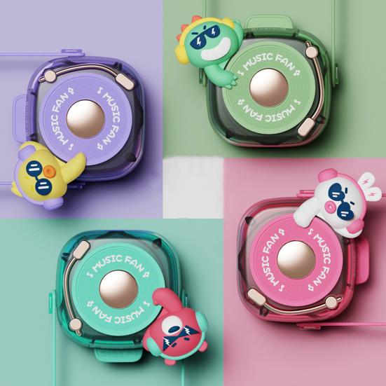 Kleiner Lüfter Cartoon Ente Hase Bär Element Kamera Design Hängeventilator Mehrstufige Windregelung Geräuscharmer Motor Kühlung