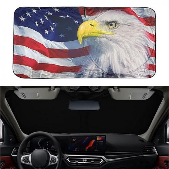 For Lincoln MKC MKX Windshield Patriot Sun Shade US Flag Eagle Accessories