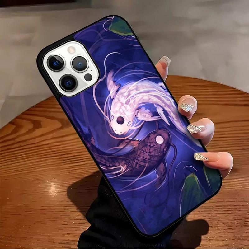 Yin Yang Koi Handyhülle Für iPhone 17 Air 16 15 14 13 12 11 Pro Max Max Plus Bumper Case Cover