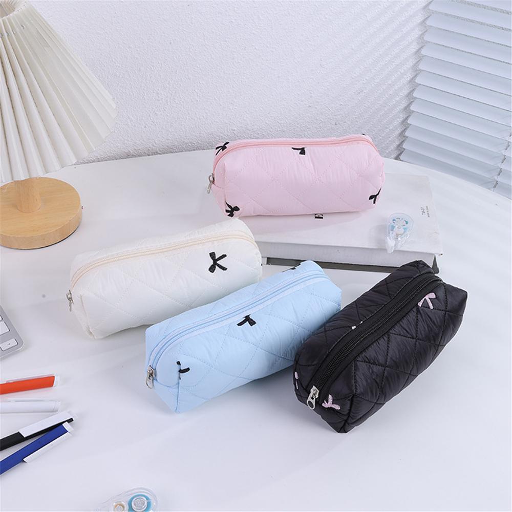 Handbag Large-Capacity Pen Pouch Multi-Functional Cotton Floral Bag  for Students