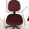 Cover for Office Swivel Chairs, Seat And Back Cover, Removable Covers Computer Chairs