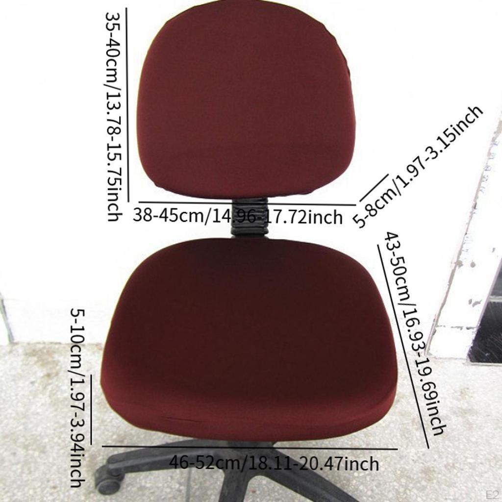 Cover for Office Swivel Chairs, Seat And Back Cover, Removable Covers Computer Chairs