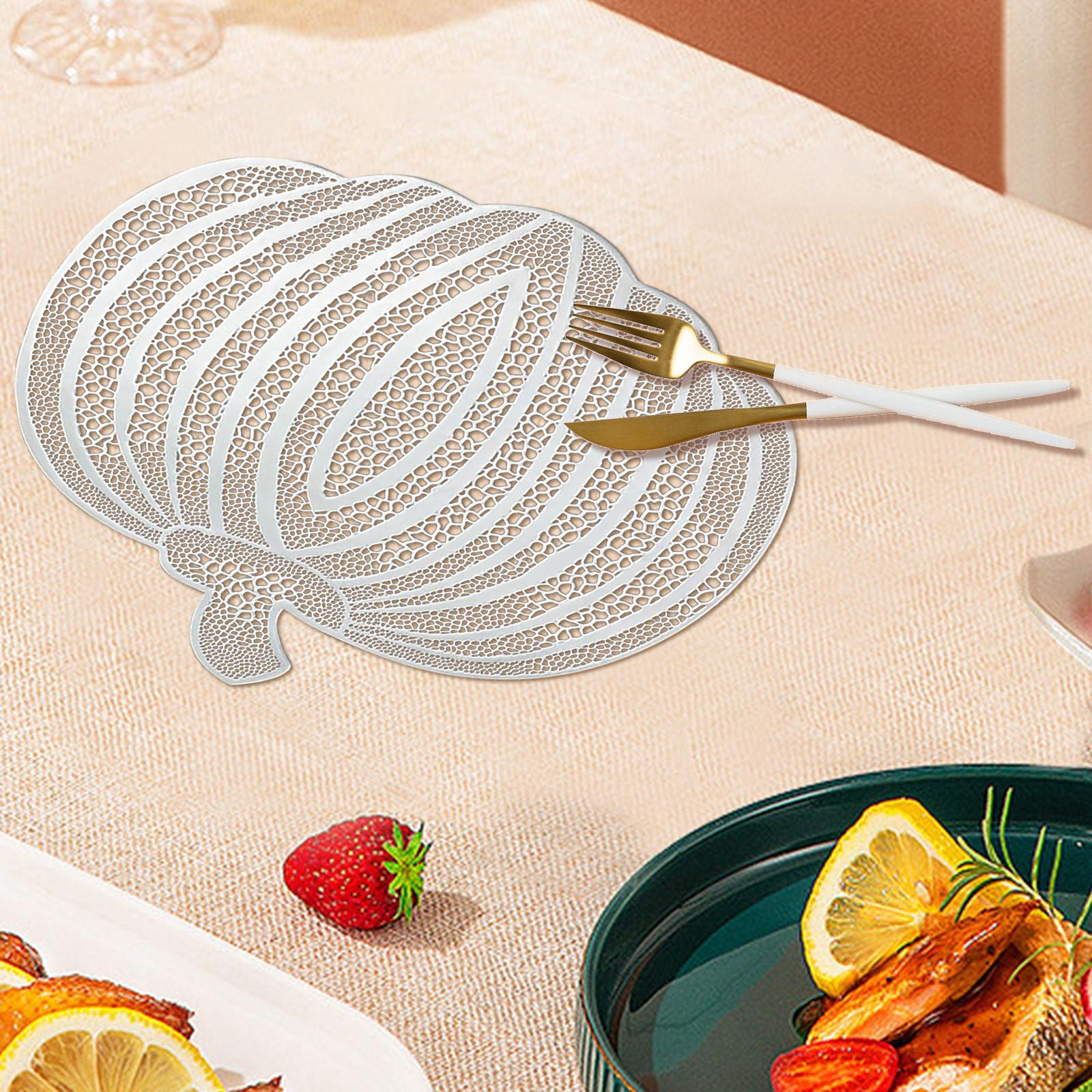 

Коврик под тарелку на Хэллоуин, термостойкий, водонепроницаемый, изоляционный, легко моется One Size серебряный