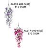 New Multicolor Artificial Flower DIY Lifelike Fake Flower Hanging Viola Tricolor Plants Wreath Wall Hanging Ornament