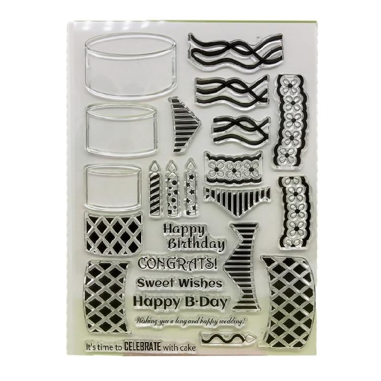 Clear Stamps Silicone Stamp Cards Stamps with Patterns 3D Scrapbooking Stamps