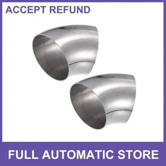 

2Pcs OD 35 45° Mandrel Bend Elbow SS304 Stainless Steel Bend Exhaust Tube