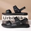 2026 Summer New Non-slip Soft Sole Fashion Driving Slippers for Men Fashion Casual Black Designer Leather Sandals Shoes Man