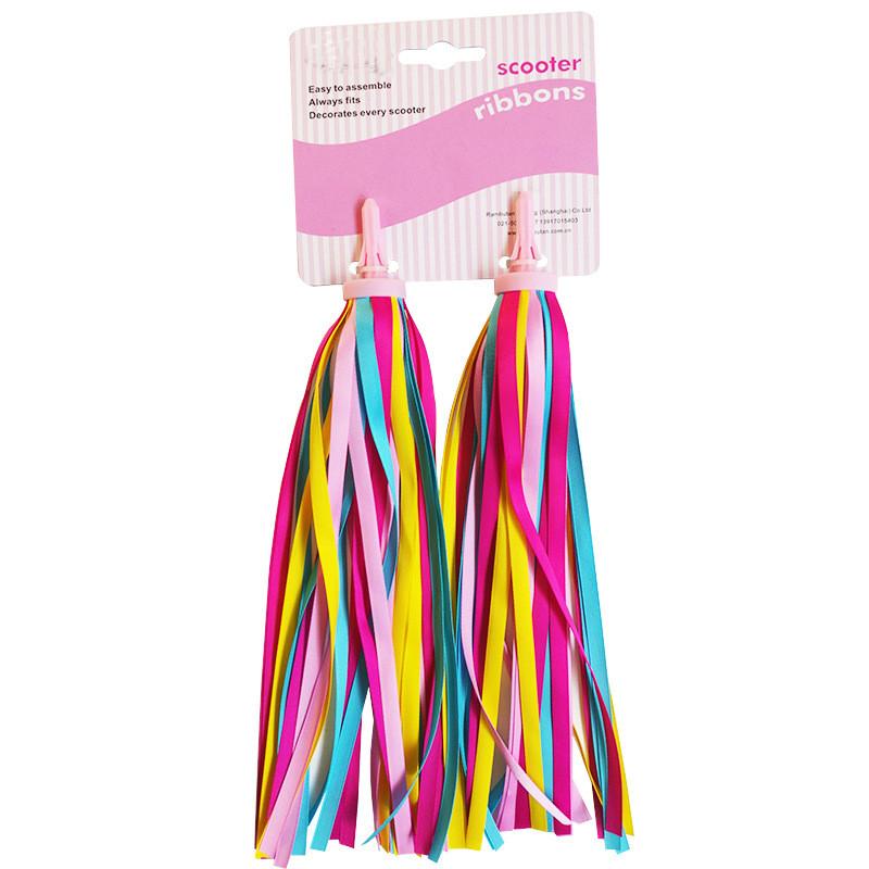 Children Skateboard Accessories With Colorful Ribbons And Bell For Safety And Decor