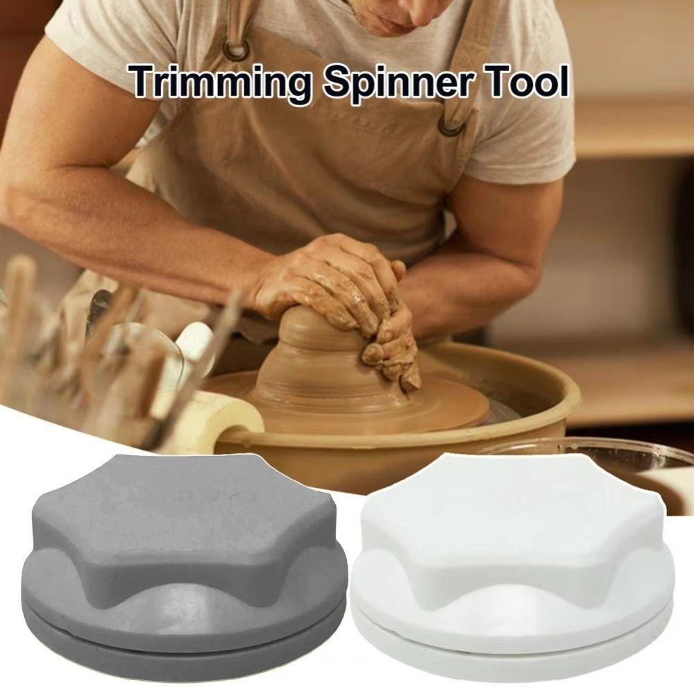 Durable Ceramic Clay Trimming Spinner Portable Potters Rotary Disc Wheel Potters and Clay Artists