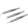 Stainless Steel Ceramic Tweezer Electronic Soldering Tweezers Pointed Elbow Straight Tip Tweezer High Quality Hand Tools
