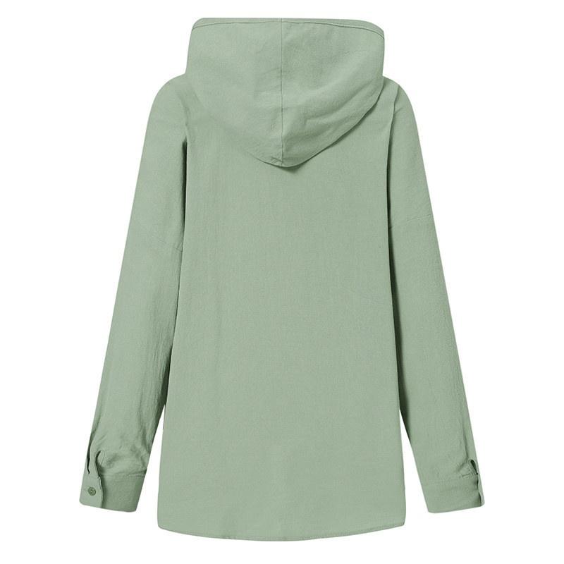 Langärmliger Übergrößen-Pullover-Hoodie Warme Oberteile Warmer Übergrößen-Damen-Kapuzenpullover