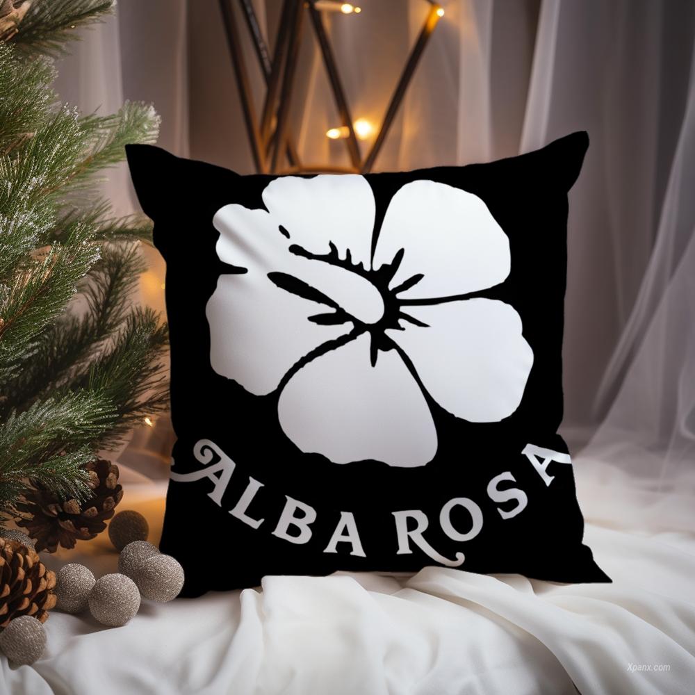 Alba Rosa Cushion Cover Premium Comfort Reversible Pillow Cove -Two in One Design for Any Room & Car Interior