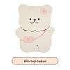 Plush Bear Winter Seat Cushion Set - Cute Cartoon Design, Warm & Tie-Free for Ladies