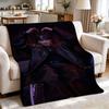White Hockey Mask Print Theme Printed Blanket Thick Warm Fleece Blanket For Living Room Bedroom Recliner Home Party Decor Christmas Gift
