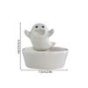 2026 Halloween Ghost Candle Holder Cartoon Ceramic Candlestick Holder for Home Party Decoration Festival Scented Candle Ornament