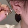Four-claw Zirconia Earrings - Unique Design Earrings with A Sophisticated Touch - Elegant and Versatile Accessories