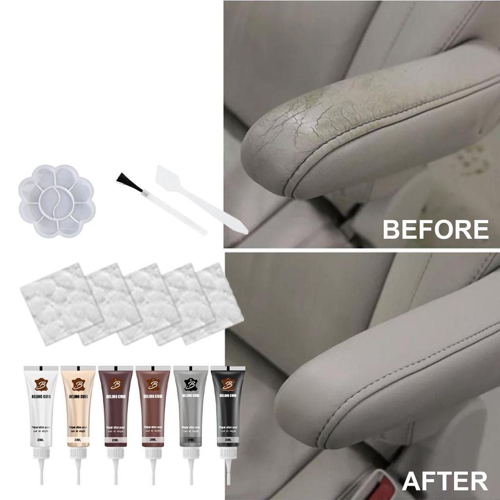 20ml Car Leather Repair Paste Filler Car Seat Leather Complementary Refurbishing Paste Sofa Coats Scratch Cracks Restoration