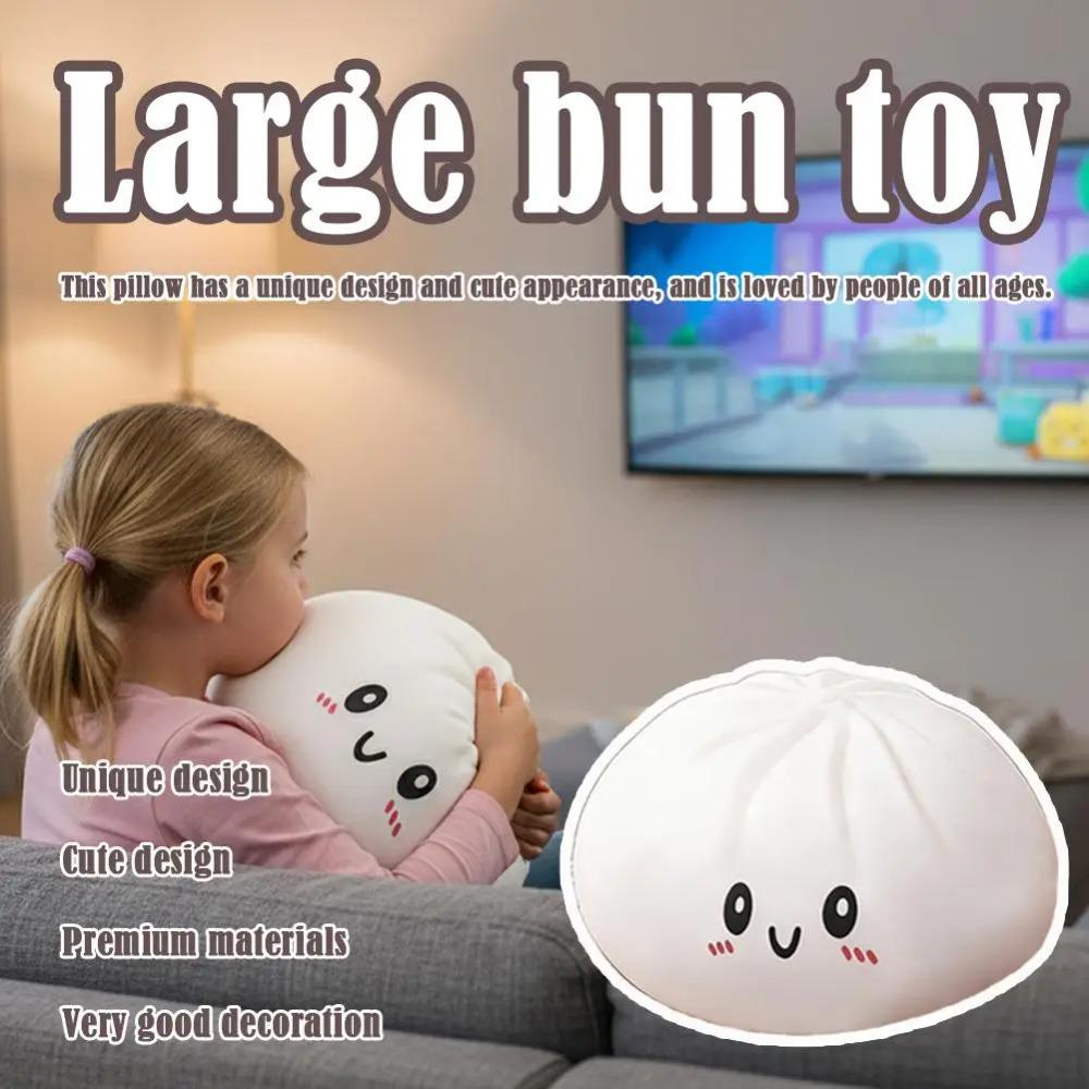 Cuscino Peluche a Forma di Raviolo Gigante Morbido Giocattolo Morbido Riempito di PET Compagno da Abbracciare Decorazione per Divano Letto di Casa Giocattolo per Alleviare lo Stress per Bambini Adulti