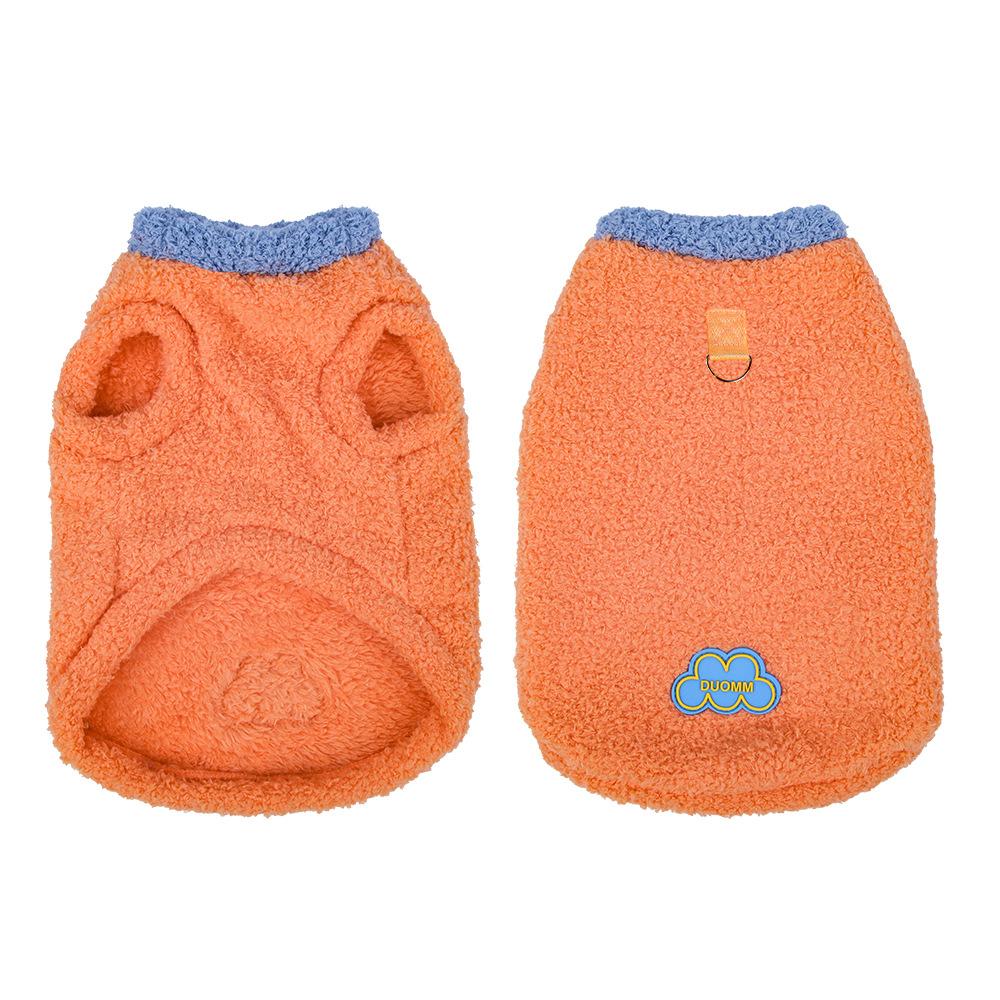 New cat clothes fake two plush sweater cat clothes autumn and winter warm windproof vest pet clothes