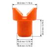 4Pcs Heavy-Duty V-Shaped Clamp 19/20Mm Hole Diameter Portable Fixing Pins Multifunctional Plastic Fixing Clamp