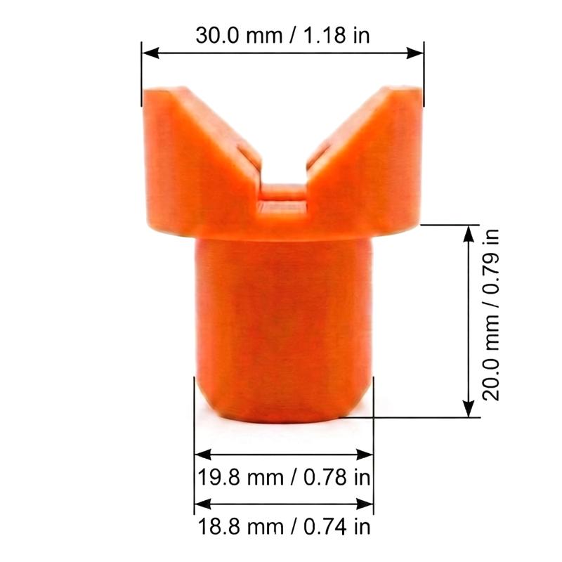 4Pcs Heavy-Duty V-Shaped Clamp 19/20Mm Hole Diameter Portable Fixing Pins Multifunctional Plastic Fixing Clamp