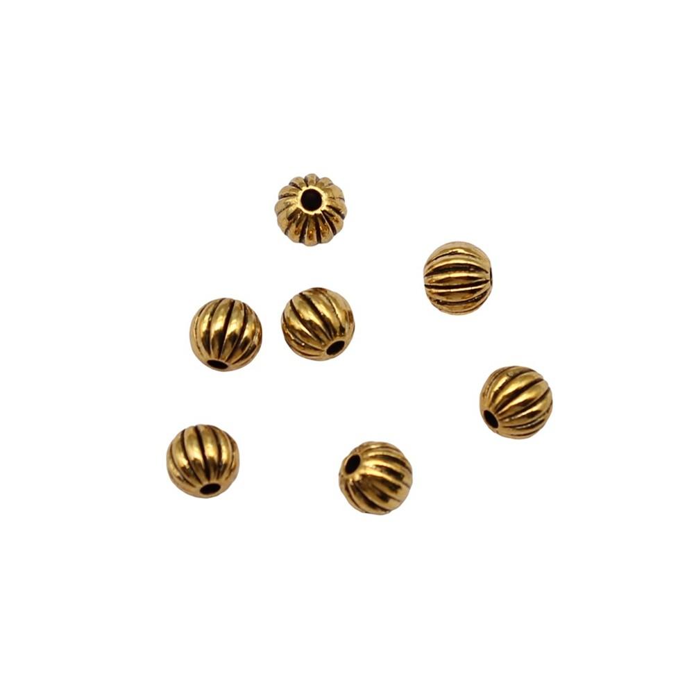 Multi Color Flower Edge Spacer Beads Metal Charms For Jewelry Making Accessories